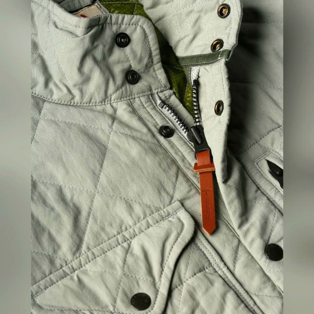 Relwen Quilted Insulated Tanker Jacket Size XL Color Stone